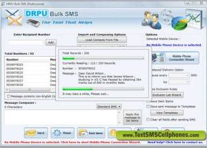 Bulk SMS from PC screenshot