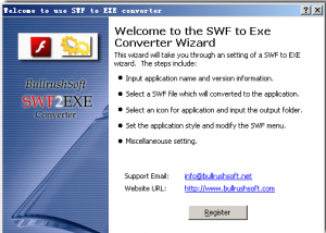 software - BullrushSoft Swf2exe Converter 2.04 screenshot