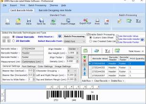 Business Barcode Designing Application screenshot