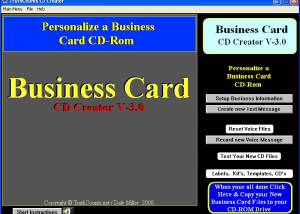 Business Card CD, DVD Creator screenshot