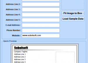 software - Business Card Create and Print Software 7.0 screenshot