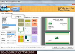 software - Business Cards Maker Program 9.3.0.1 screenshot