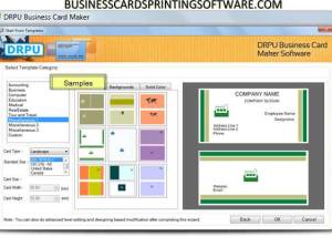 software - Business Cards Printing Software 9.2.0.1 screenshot