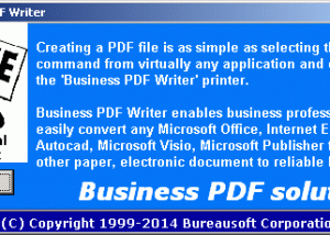 software - Business PDF Writer 3.12 screenshot