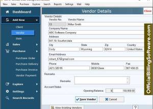 software - Business Purchase Order Organizer 4.1.2.6 screenshot