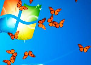 Butterfly On Desktop screenshot