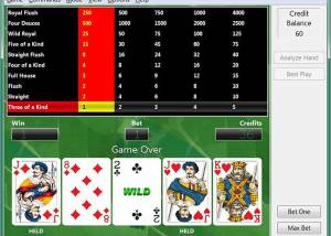 software - BVS Video Poker 3.0.1.3 screenshot