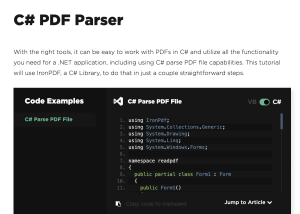 software - C# PDF Parser 2022.6.6115 screenshot