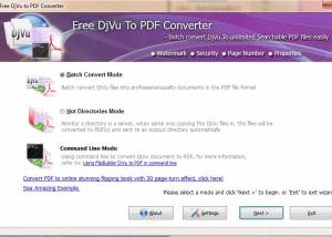 CAKSOFT Free DjVu to PDF screenshot