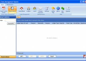 Camp Management System screenshot