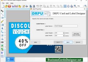 Card and Label Designing Software screenshot