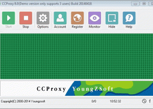 software - CC Proxy Server 8.0 screenshot