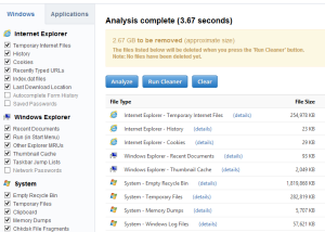 CCleaner download screenshot
