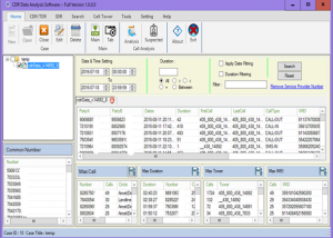 software - CDR Analysis Software 1.0.0.0 screenshot