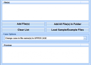 Change Case Of File Names Software screenshot