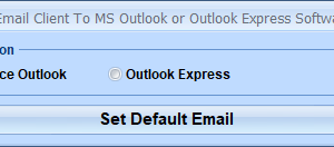 software - Change Default Email Client To MS Outlook or Outlook Express Software 7.0 screenshot