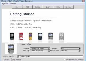 CheapestSoft Mobile Video Converter screenshot
