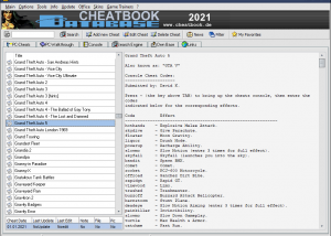 software - CheatBook DataBase 2021 1.0 screenshot