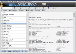 CheatBook DataBase 2023 screenshot