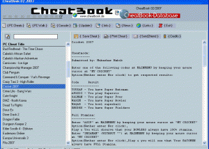 CheatBook Issue 02/2007 screenshot