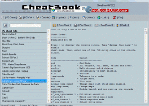 CheatBook Issue 05/2009 screenshot