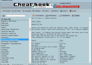 CheatBook Issue 05/2011 screenshot