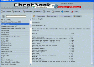 CheatBook Issue 09/2007 screenshot
