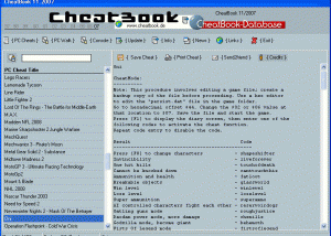 CheatBook Issue 11/2007 screenshot