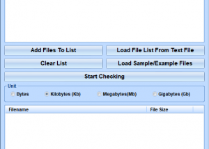 Check File Size Of Multiple Files Software screenshot