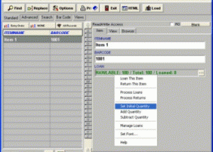 software - Check In/Out Organizer Pro (loan/return in quantities) 3.2b screenshot
