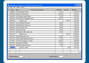 software - Checkbook for Flash Drives 1.04.80 screenshot