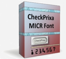 CheckPrixa MICR E13B Font screenshot