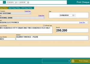 software - ChequePulse Cheque Printing Software 18.1 screenshot