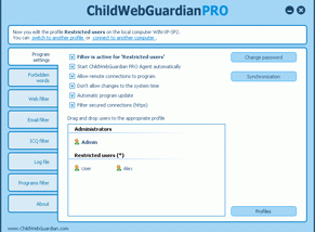 software - ChildWebGuardian PRO 2.0.15 screenshot