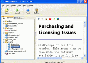 ChmDecompiler screenshot