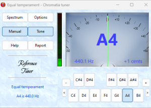 software - Chromatia tuner 4.3 screenshot