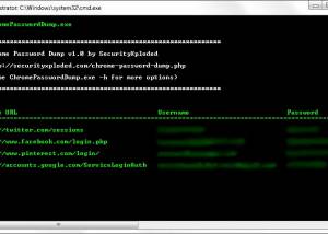 software - Chrome Password Dump 6.0 screenshot