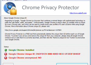 Chrome Privacy Protector screenshot