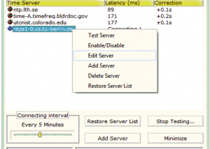 software - Chronos Atomic Clock Synchronizer 5.4.0 screenshot