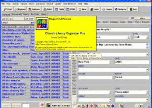 software - Church Library Organizer Pro 3.2b screenshot