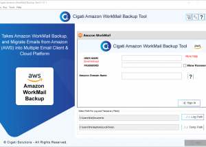 software - Cigati Amazon WorkMail Backup Tool 21.1 screenshot