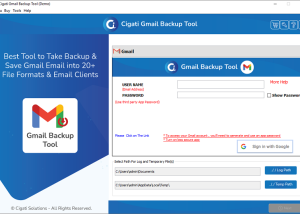 Cigati Gmail Backup Tool screenshot