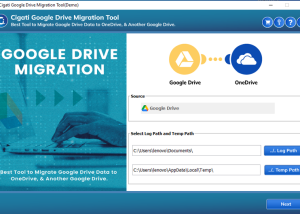 software - Cigati Google Drive Migration Tool 22.11 screenshot