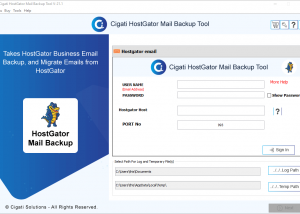 Cigati HostGator Backup Tool screenshot