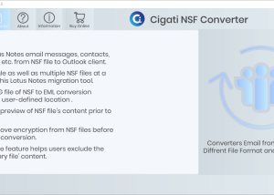 Cigati NSF to PST Converter screenshot