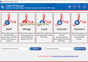 software - Cigati PDF Manager Software 22.10 screenshot