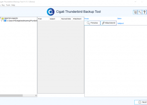 Cigati Thunderbird Backup Tool screenshot