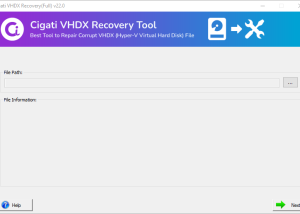 Cigati VHDX Recovery Tool screenshot