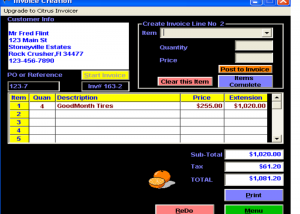 software - Citrus Invoicer Free 3.0.0 screenshot