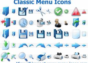 software - Classic Menu Icons 2013.1 screenshot